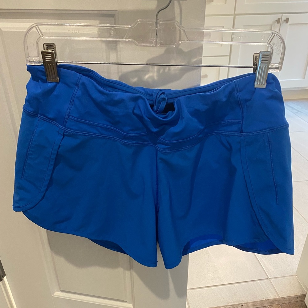Blue Lululemon shorts